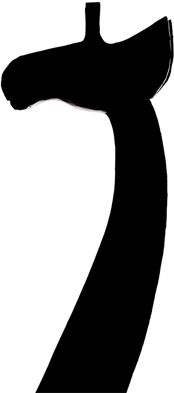 Giraffe-Silhouette Silhouette einer Giraffenfigur